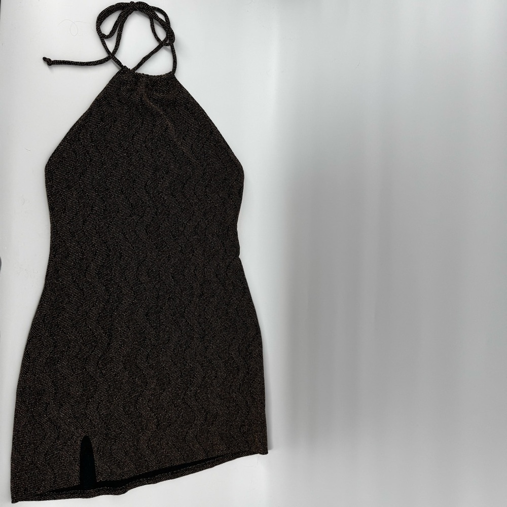 NWT Show Me Your Mumu Casino Mini Dress in the squiggle sparkle sparkle knit - Picture 4 of 9